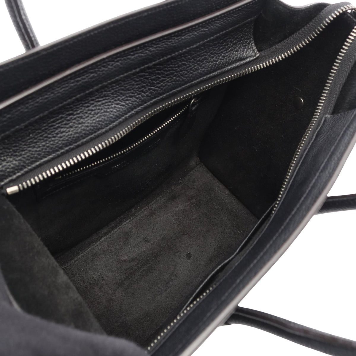 Celine Micro Smooth Calfskin Double Stitching Luggage Tote