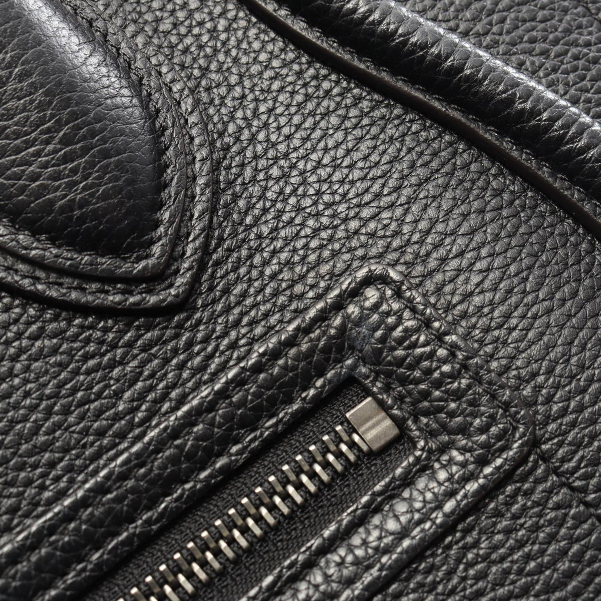 Celine Micro Smooth Calfskin Double Stitching Luggage Tote