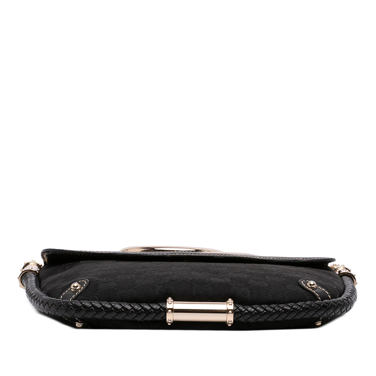 Gucci Small GG Canvas Britt Tassel Flap Shoulder Bag