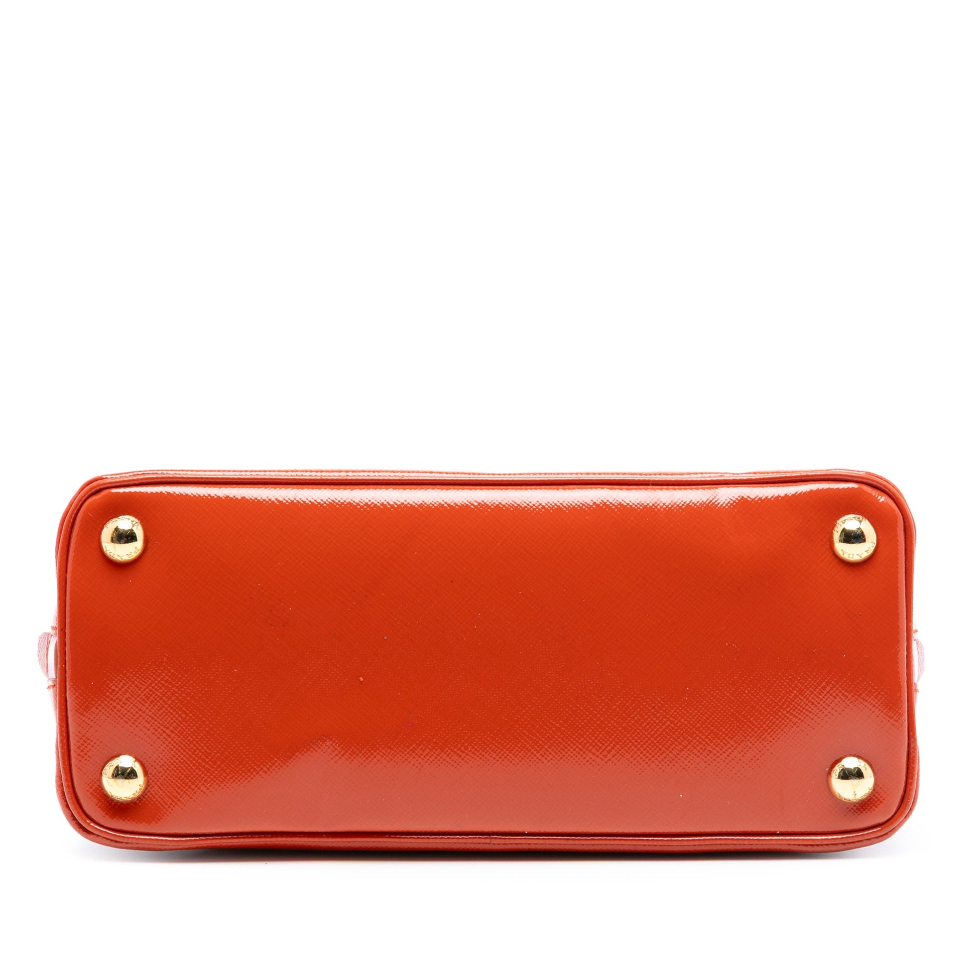 Prada Small Saffiano Vernice Promenade Satchel