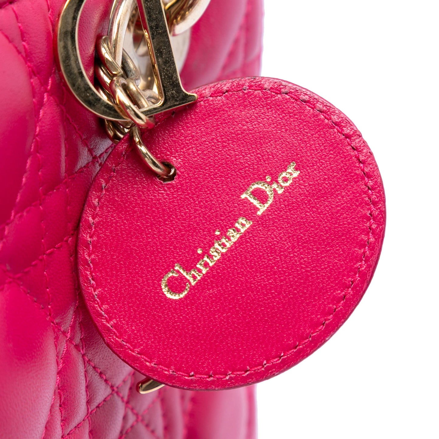 Dior Medium Lambskin Cannage Lady Dior
