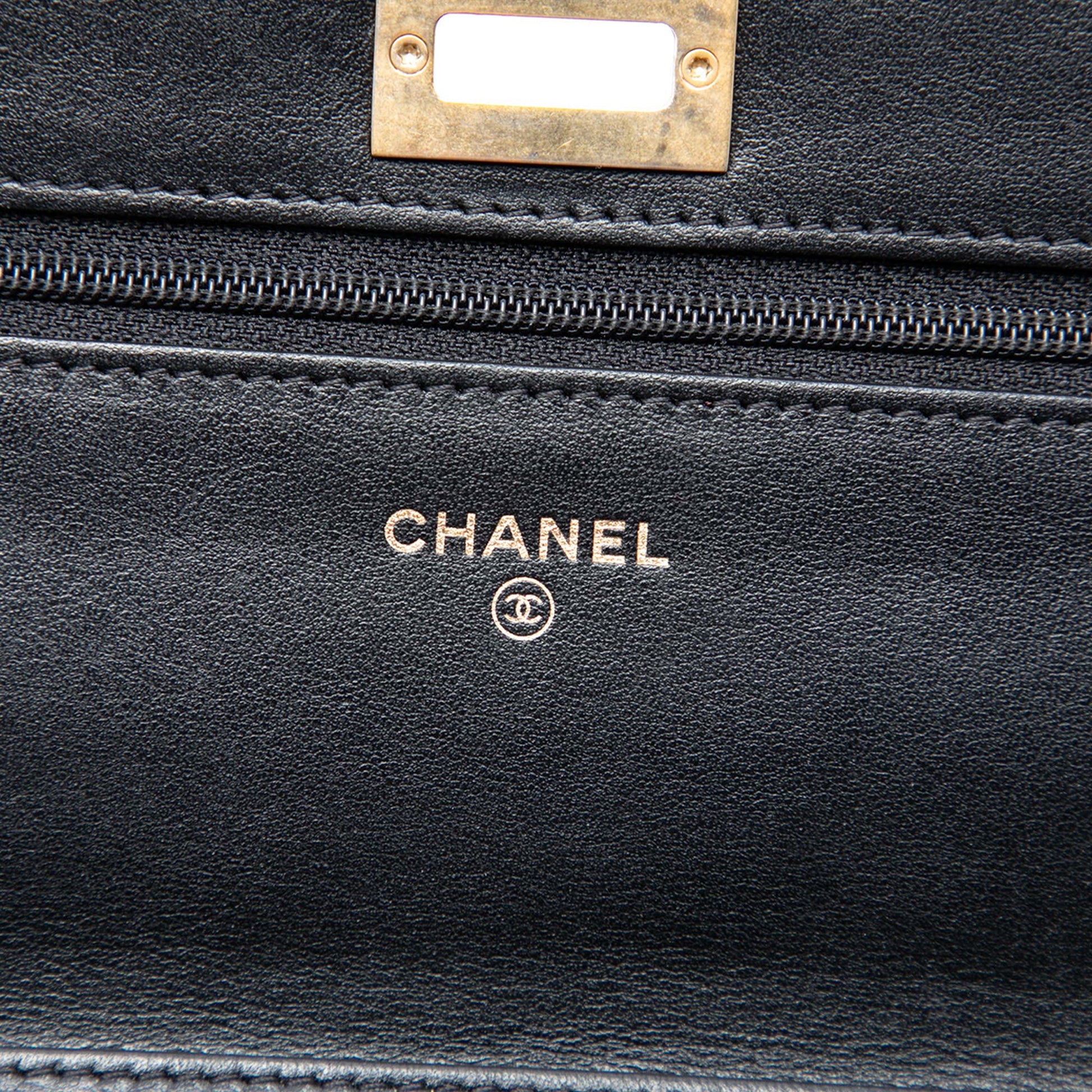 Chanel Reissue 2.55 Chevron Aged Calfskin Wallet on Chain