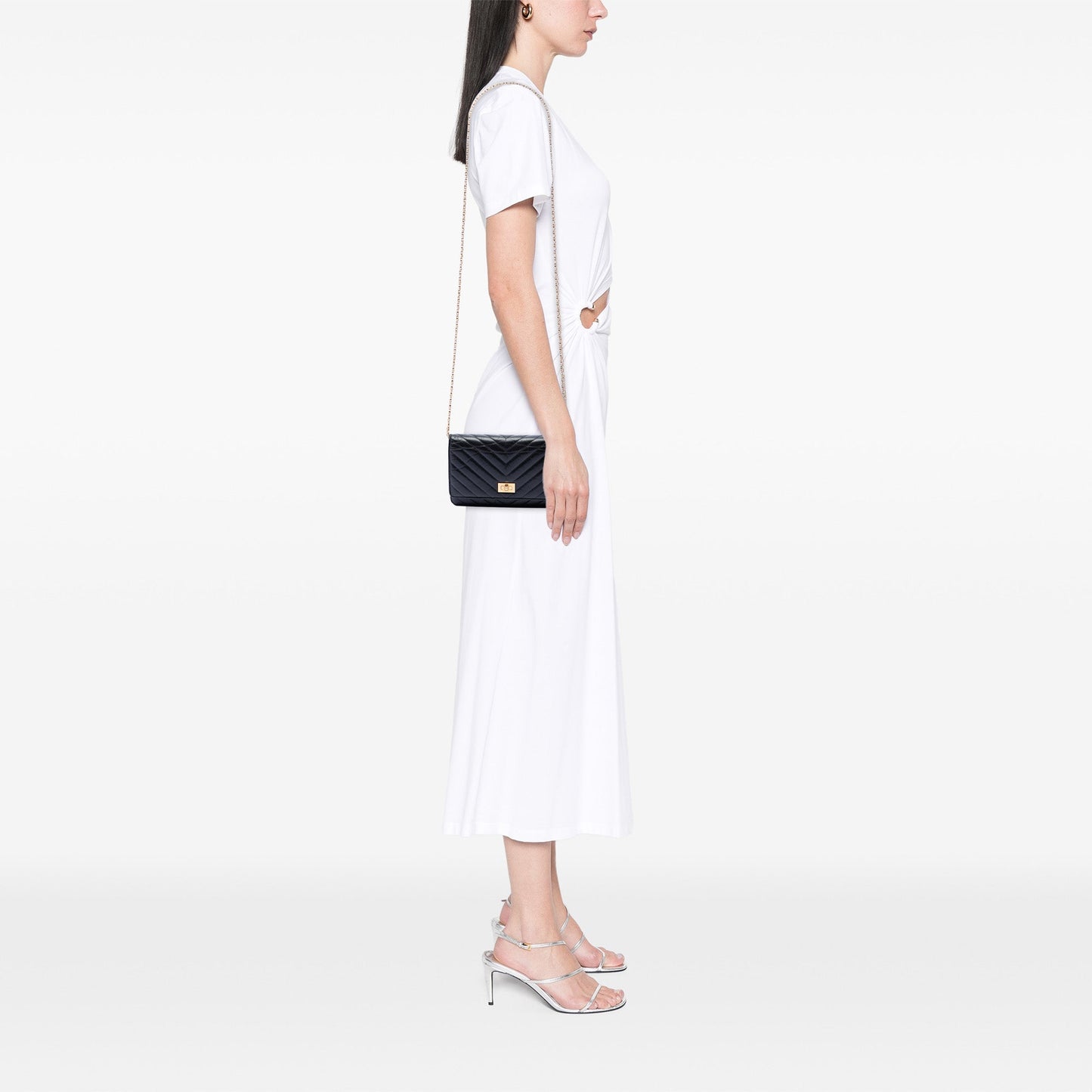 Chanel Reissue 2.55 Chevron Aged Calfskin Wallet on Chain
