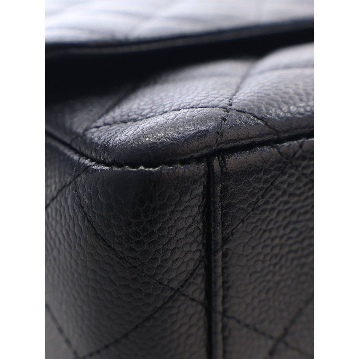 Chanel Maxi Classic Caviar Double Flap — Black