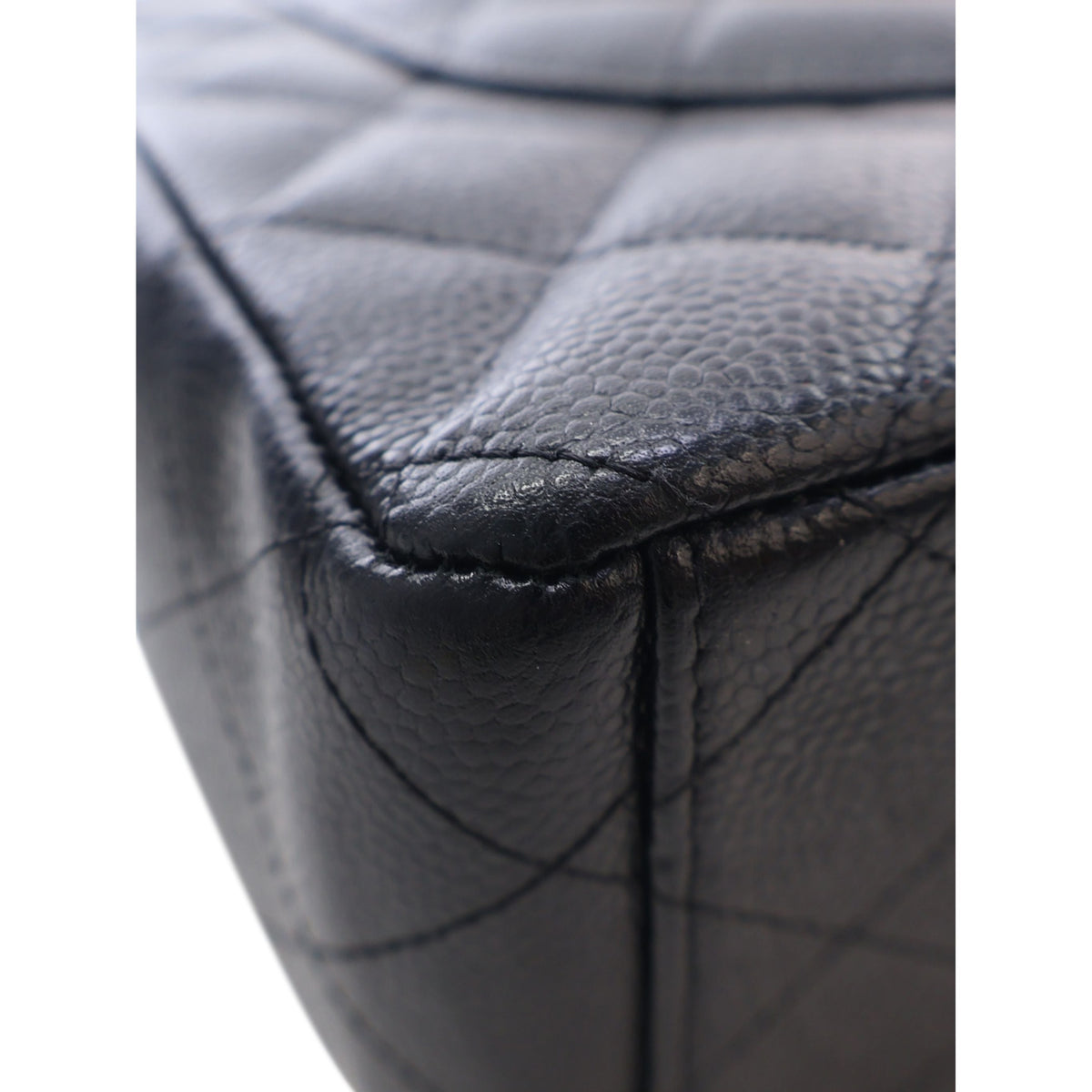 Chanel Maxi Classic Caviar Double Flap — Black