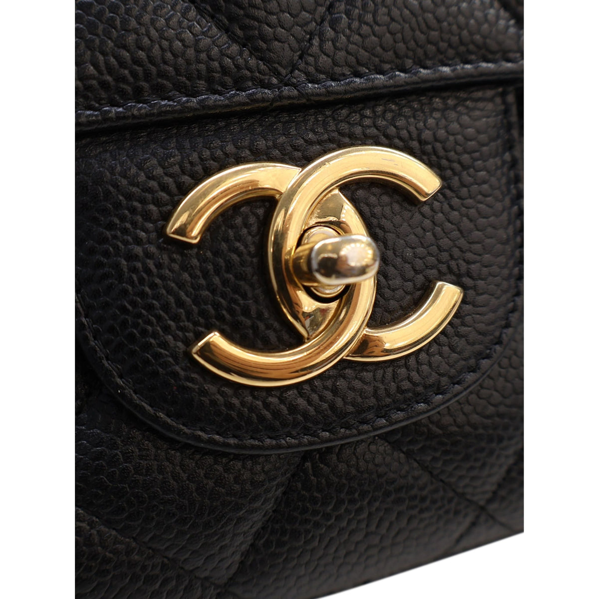 Chanel Maxi Classic Caviar Double Flap — Black