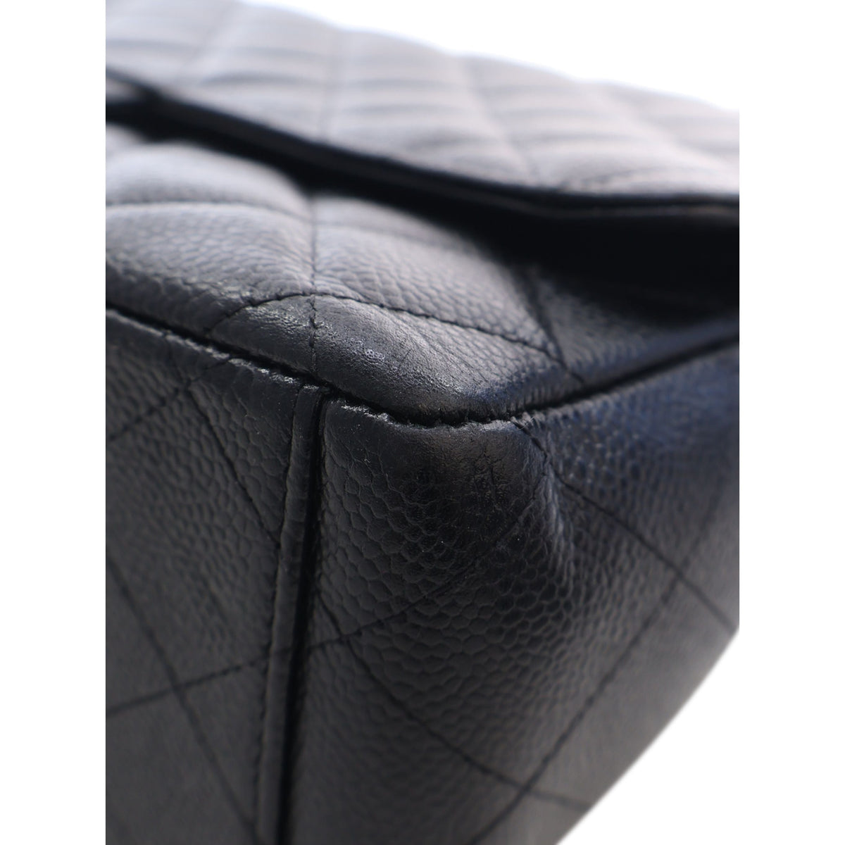 Chanel Maxi Classic Caviar Double Flap — Black