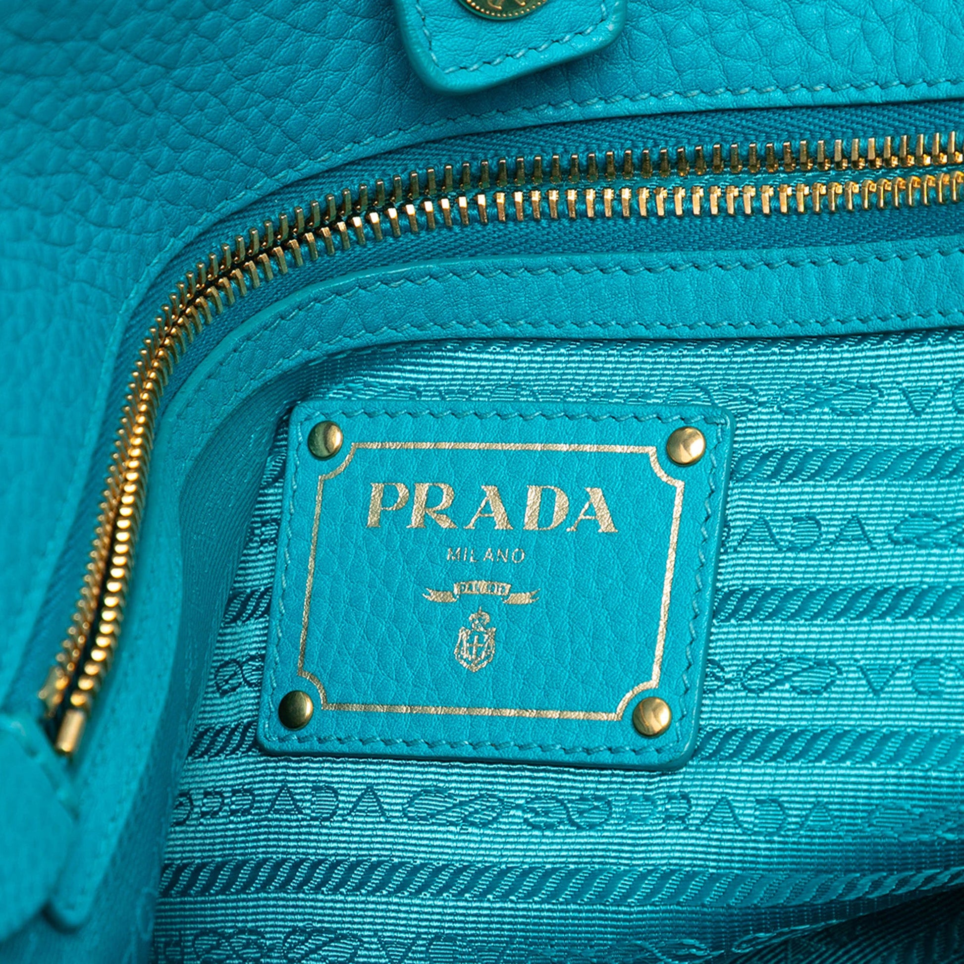Prada Vitello Daino Open Convertible Tote