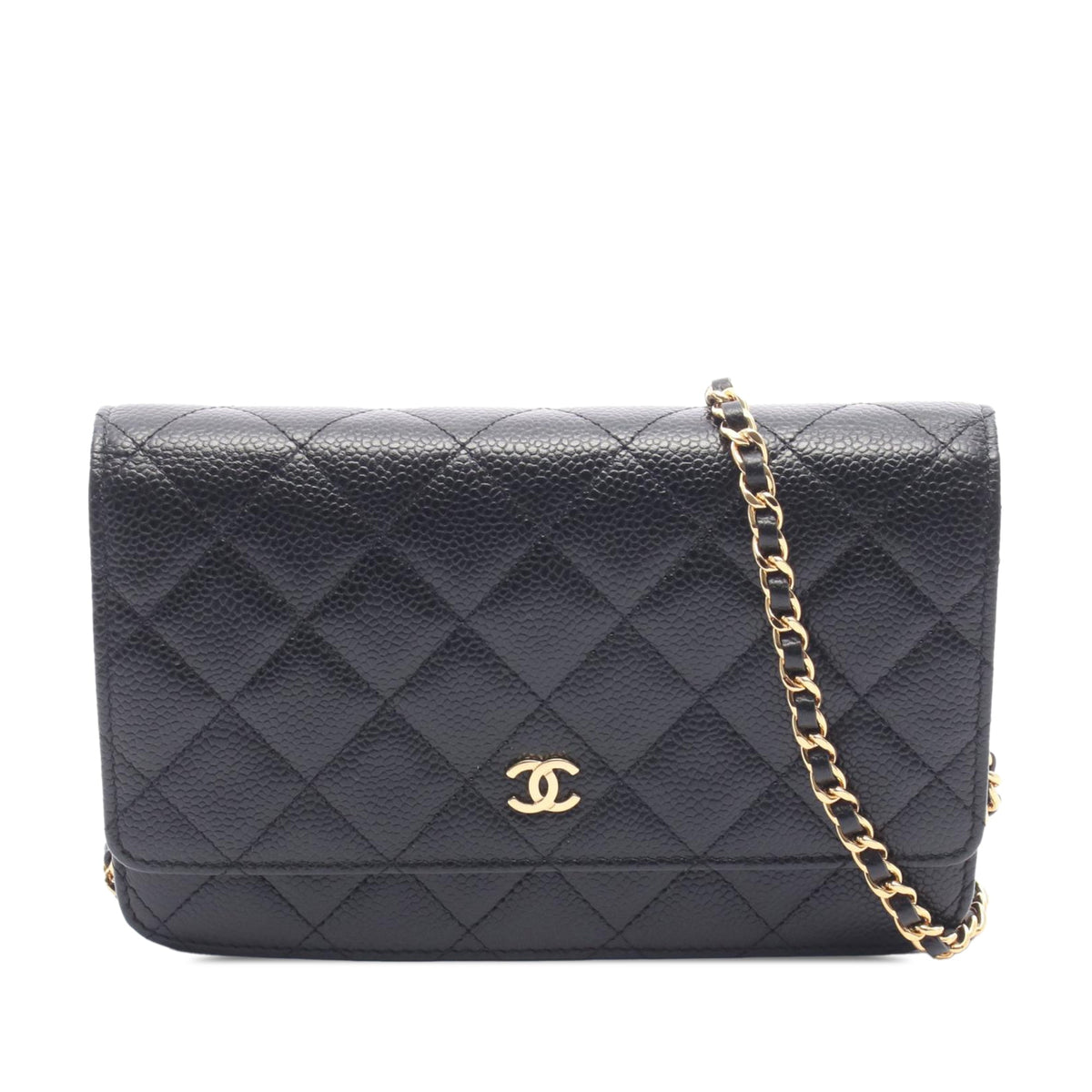 Chanel Classic Caviar Wallet On Chain