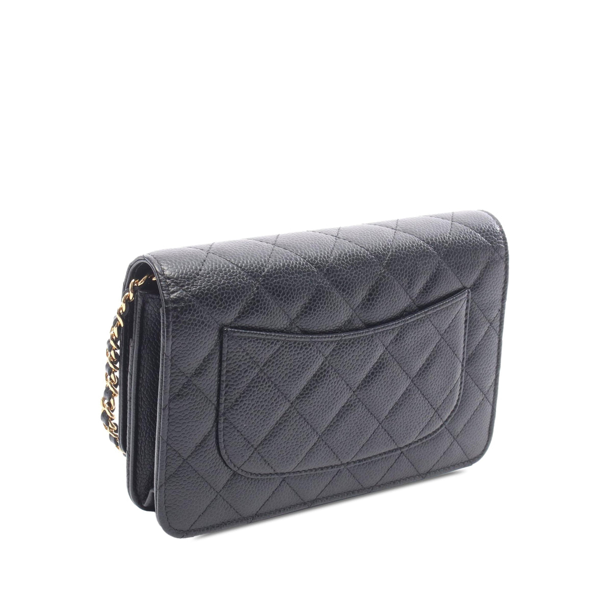 Chanel Classic Caviar Wallet On Chain
