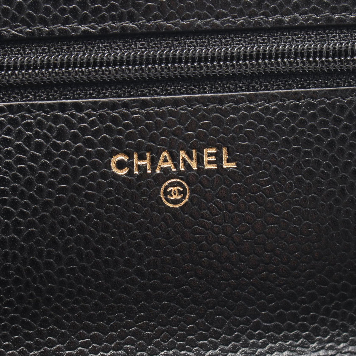 Chanel Classic Caviar Wallet On Chain