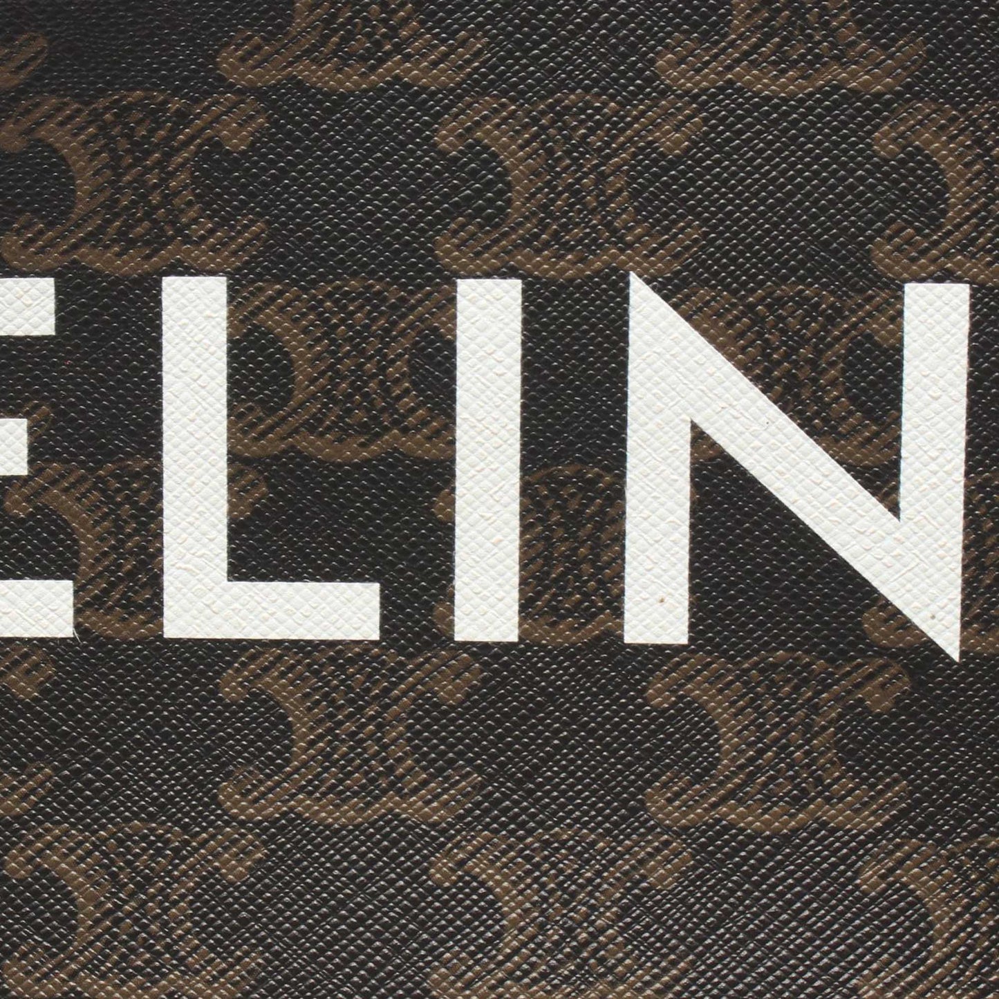 Celine Medium Triomphe Coated Canvas Logo Crossbody