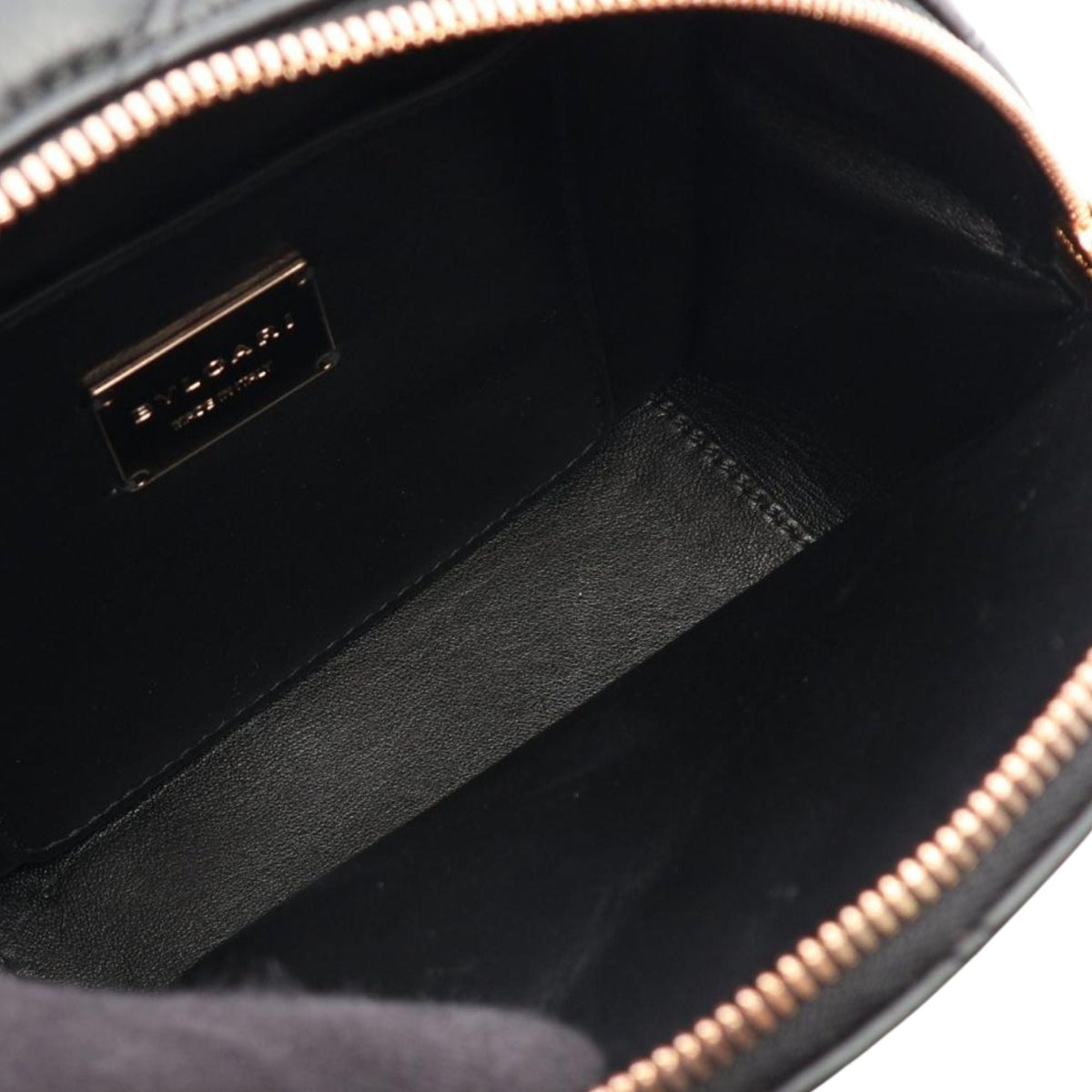 Bvlgari Leather Serpenti Cabochon Backpack — Black