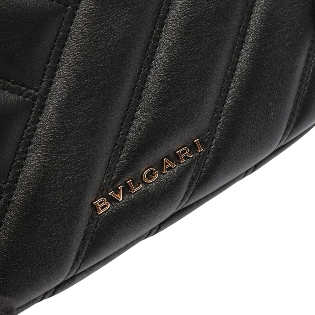 Bvlgari Leather Serpenti Cabochon Backpack — Black