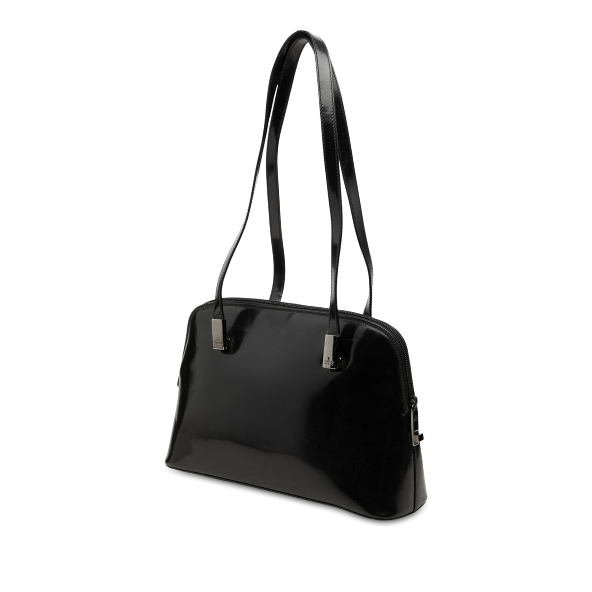 Gucci Patent Shoulder Bag — Black