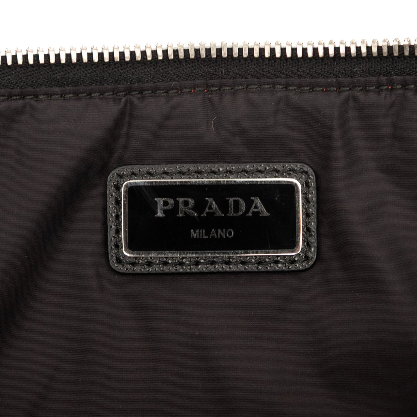 Prada Tessuto Soft Zip Clutch