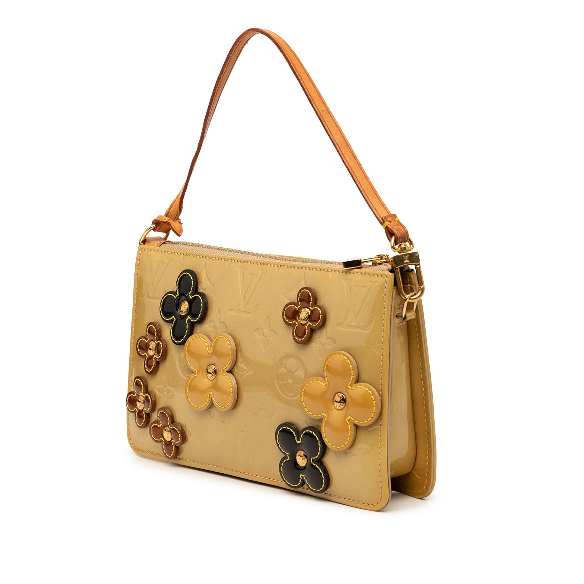 Louis Vuitton Monogram Vernis Pochette Lexington Fleurs