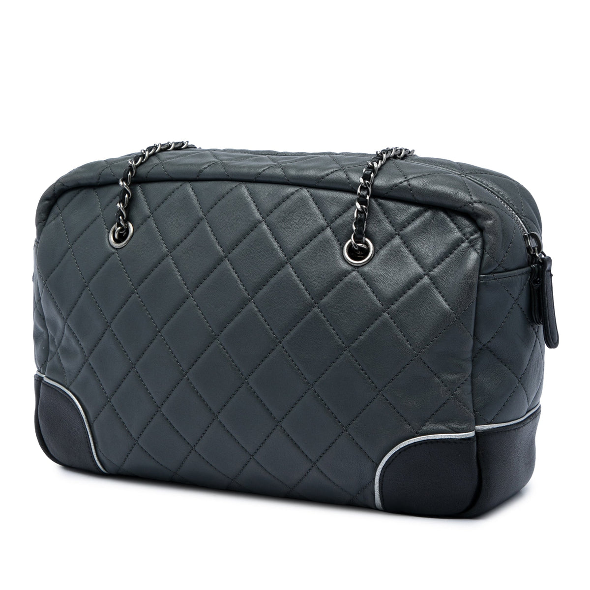 Chanel Medium CC Bicolor Quilted Calfskin Chain Camera Bag
