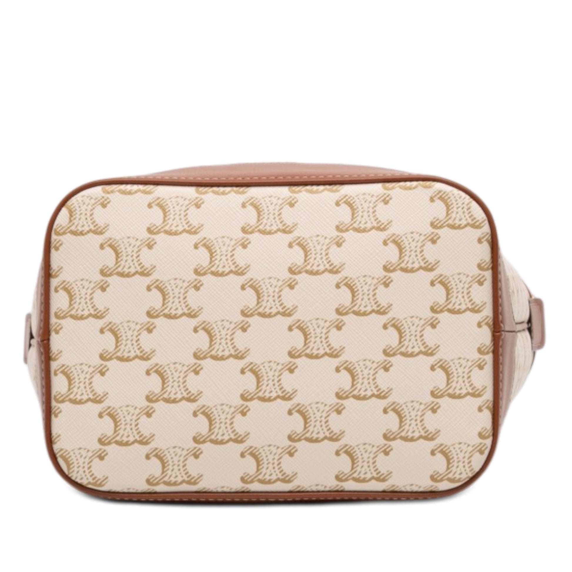 Celine Small Triomphe Coated Canvas Bucket Bag