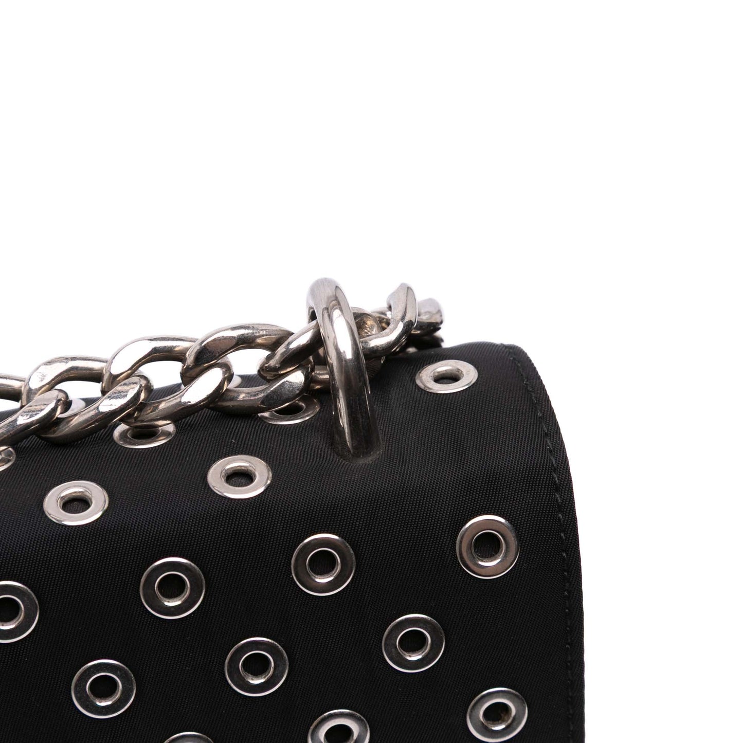 Prada Tessuto Grommet Crossbody