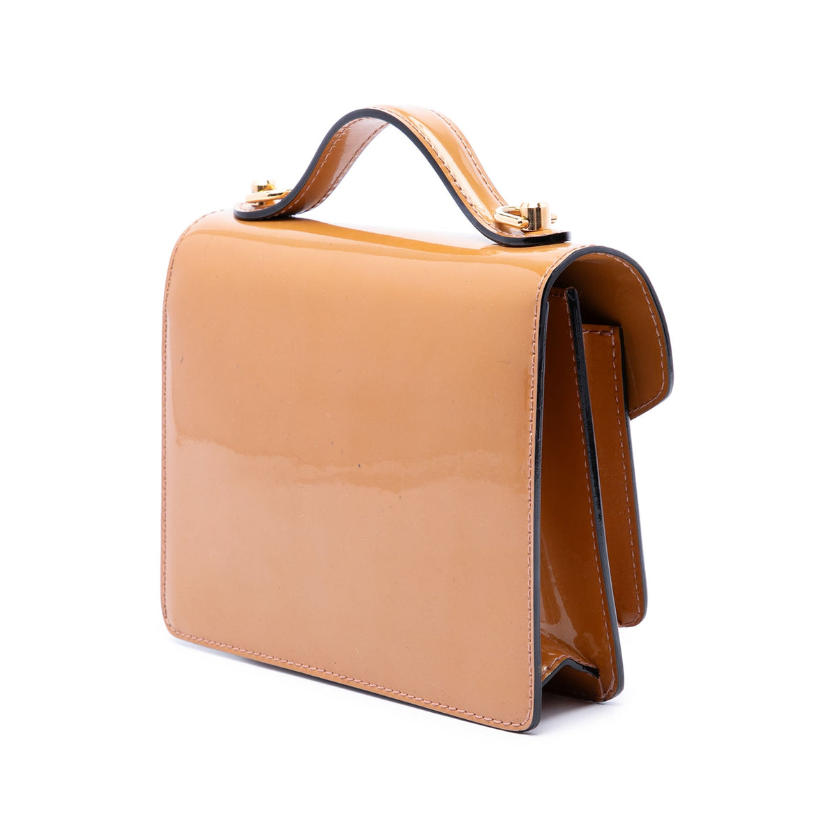 Louis Vuitton Monogram Vernis Monceau BB — Beige