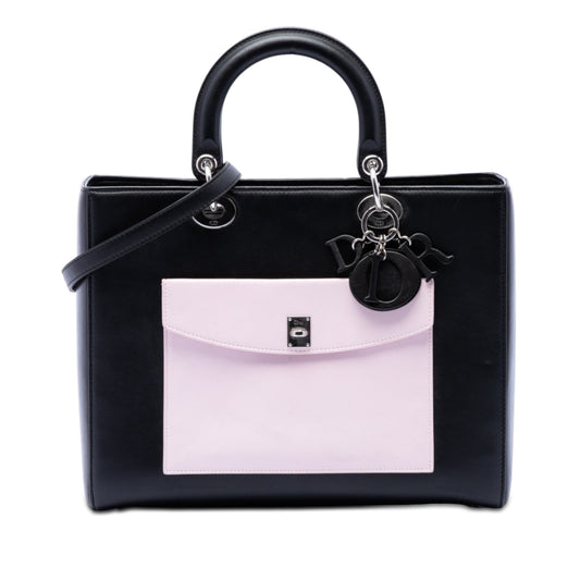 Dior Large Calfskin Pocket Tote Lady Dior