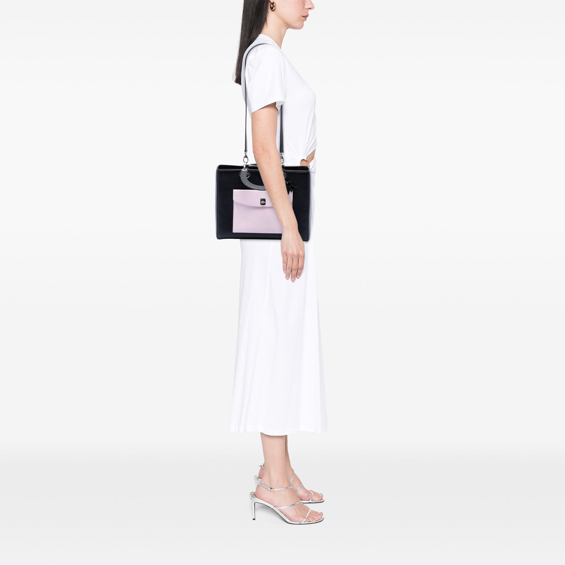 Dior Large Calfskin Pocket Tote Lady Dior