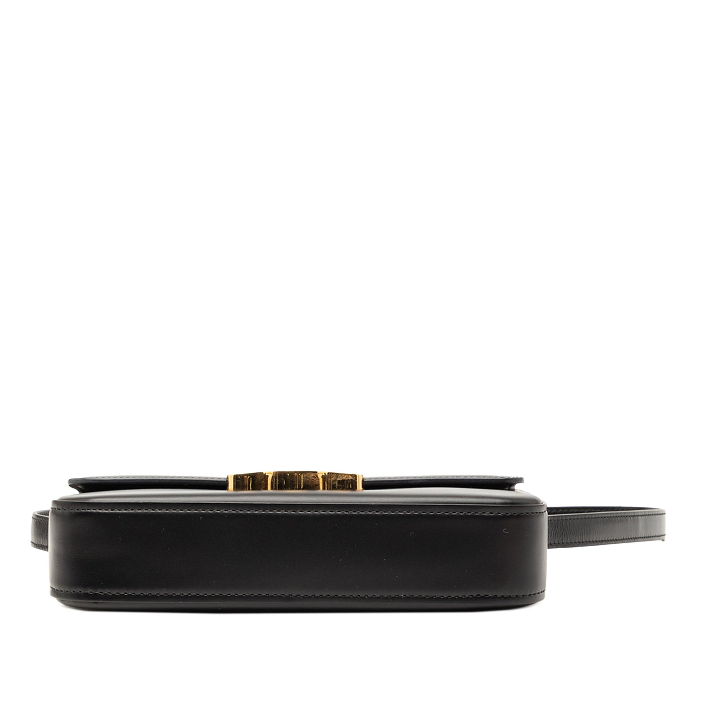 Celine Shiny Calfskin Triomphe Claude Shoulder Bag