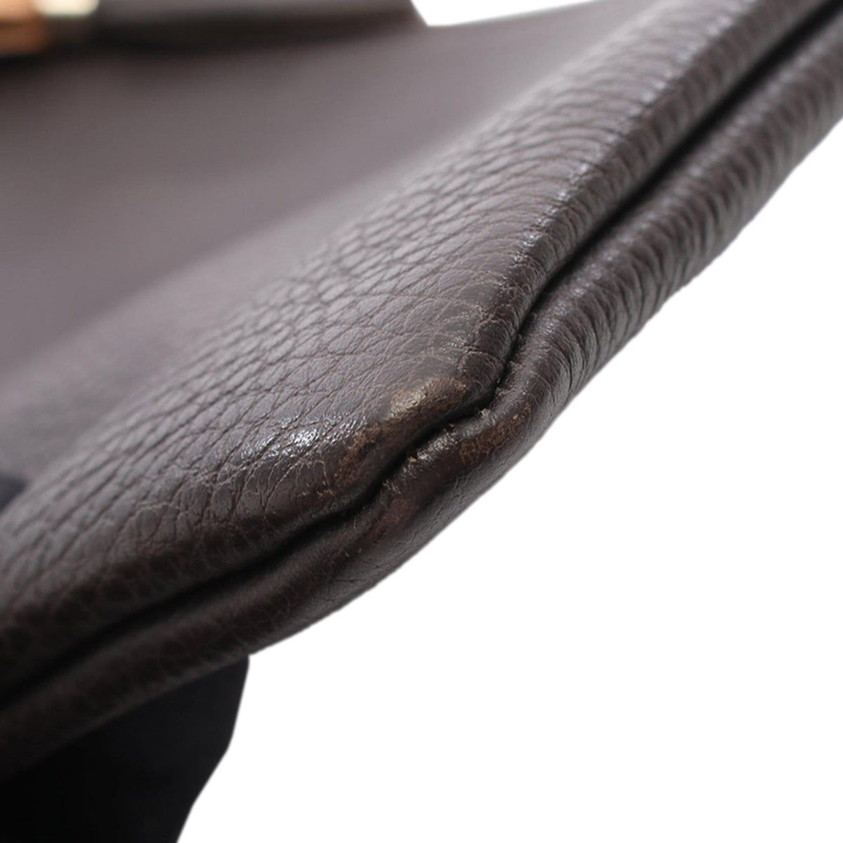 Gucci Calfskin Bamboo Tassel Clutch — Brown