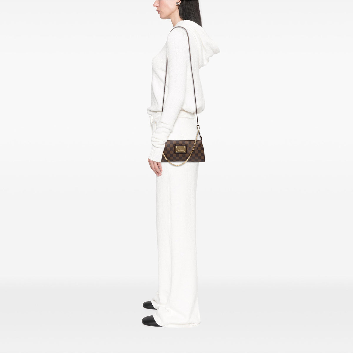 Louis Vuitton Damier Ebene Eva — Brown