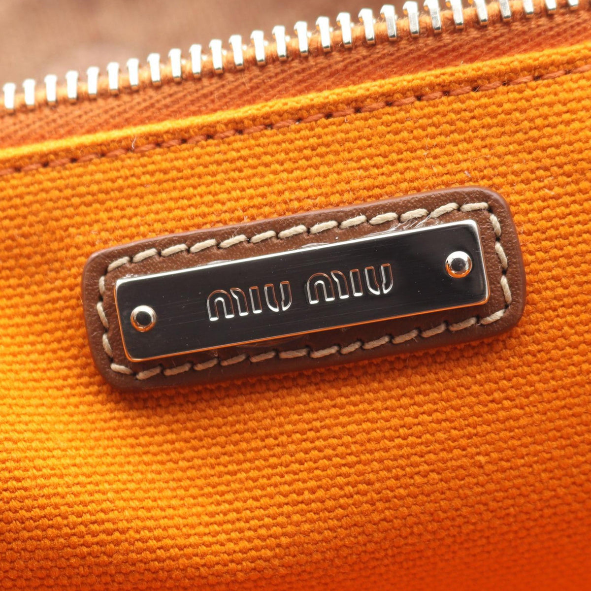 Miu Miu Printed Canvas Tote