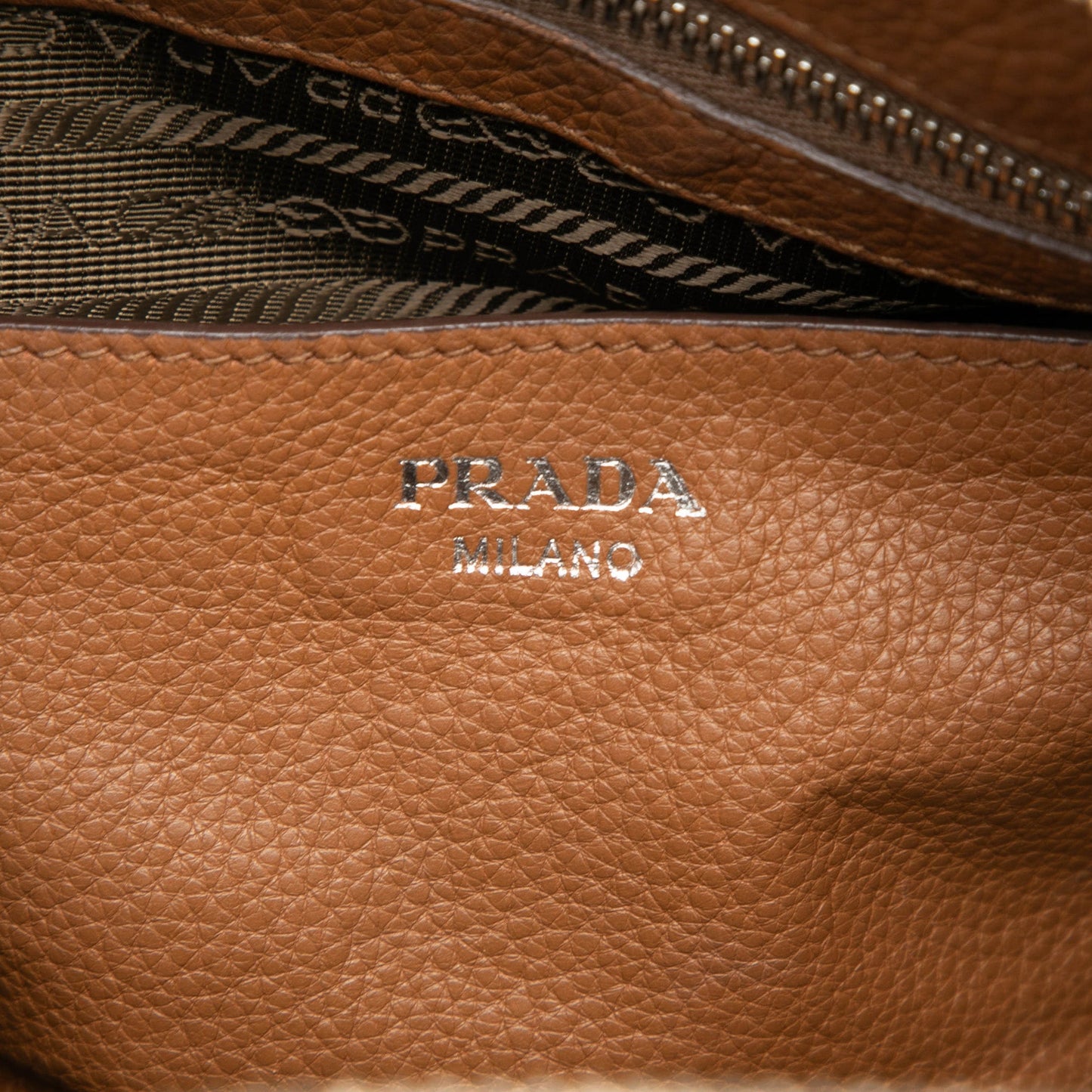 Prada Vitello Daino Dome Convertible Bowling Bag