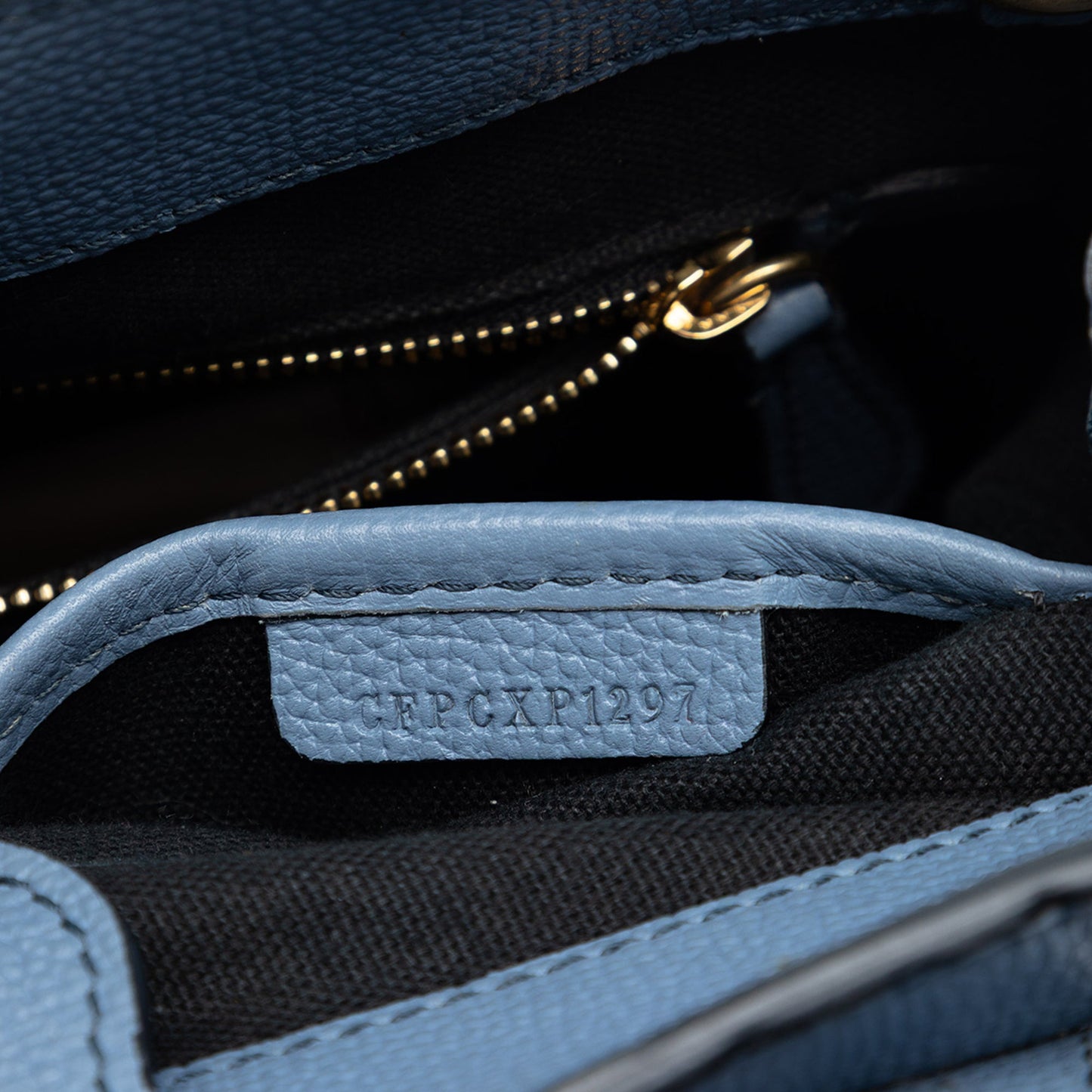 Small Leather and House Check Banner Satchel