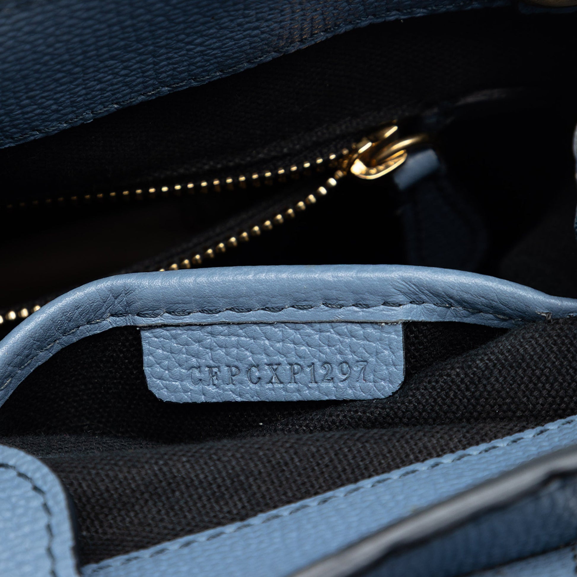 Small Leather and House Check Banner Satchel