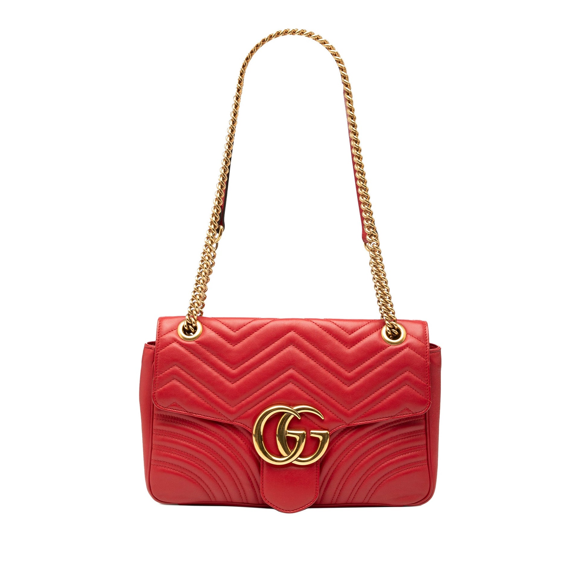 Gucci Large GG Marmont Matelasse Leather Shoulder Bag
