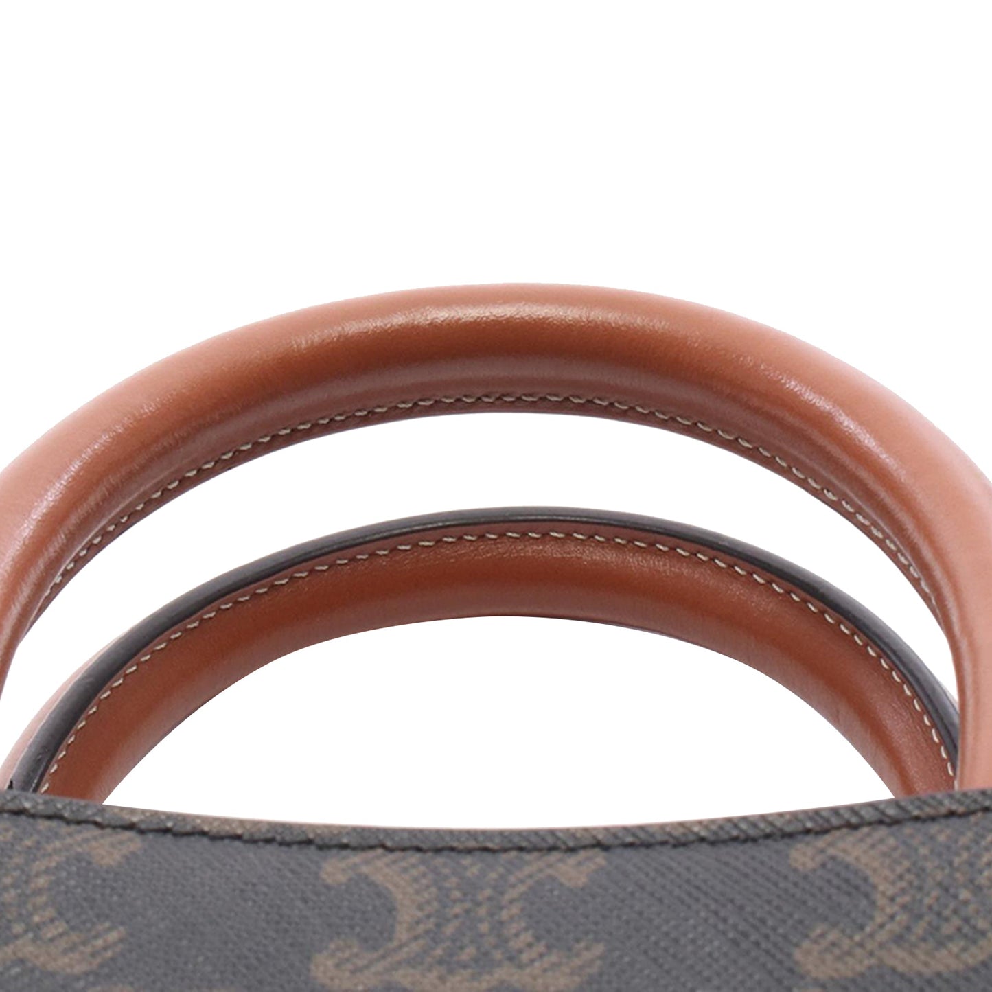 Celine Mini Triomphe Coated Canvas Vertical Cabas Satchel