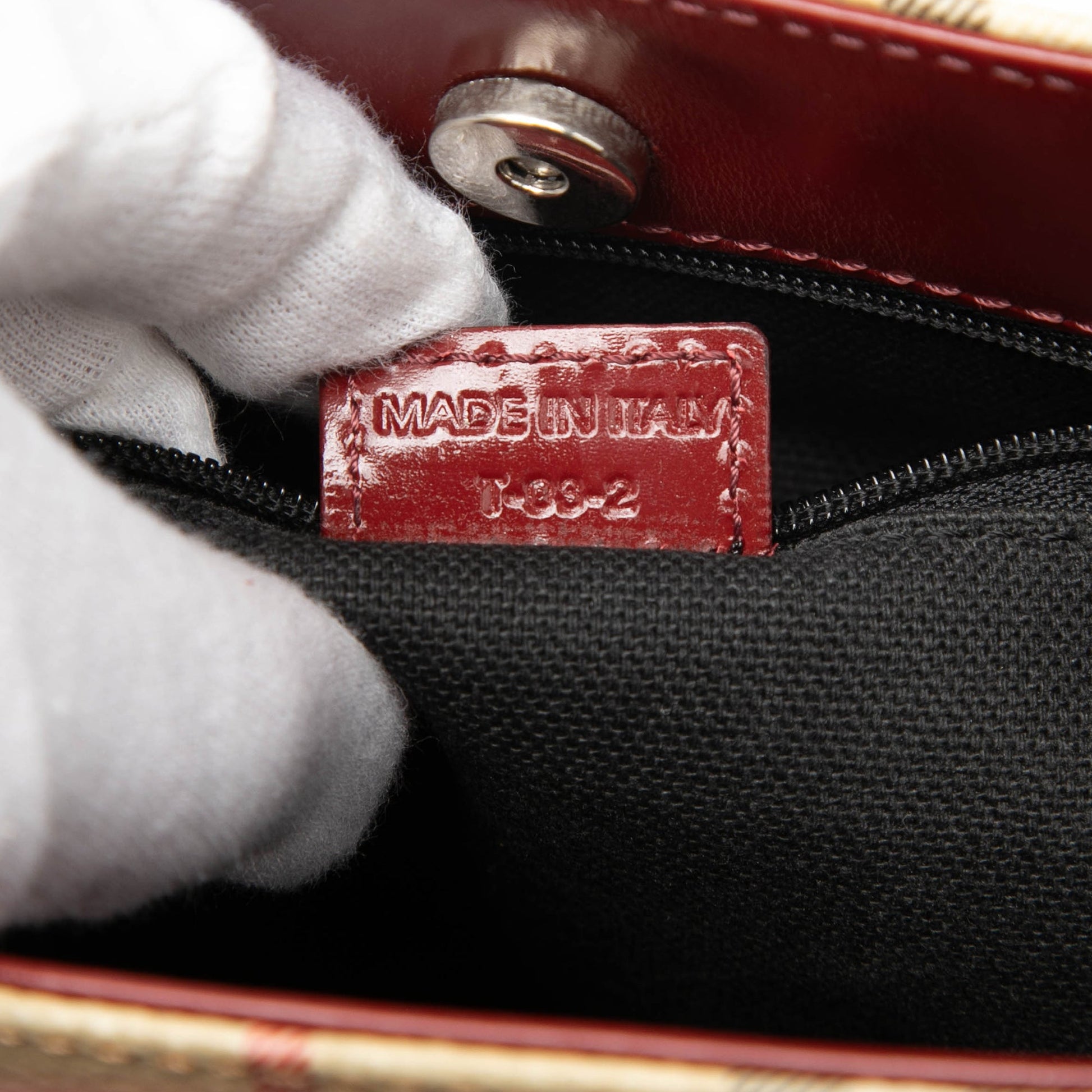 Burberry Haymarket Check Coated Canvas Handbag