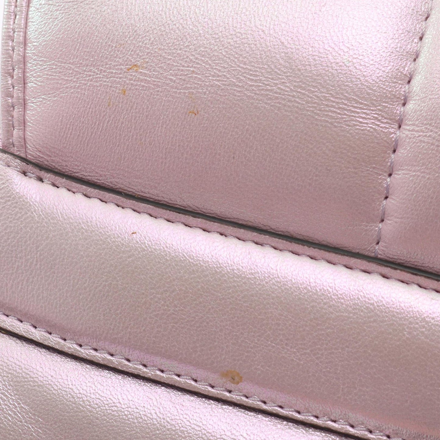 Gucci Small Iridescent Calfskin Horsebit Chain Satchel