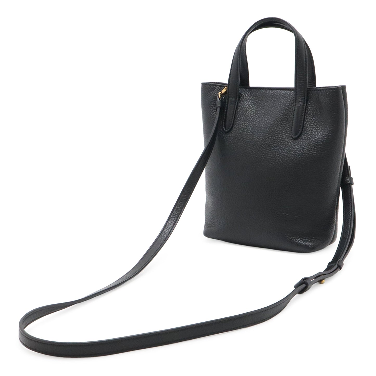Ferragamo Mini Tumbled Calfskin Gancini Tote
