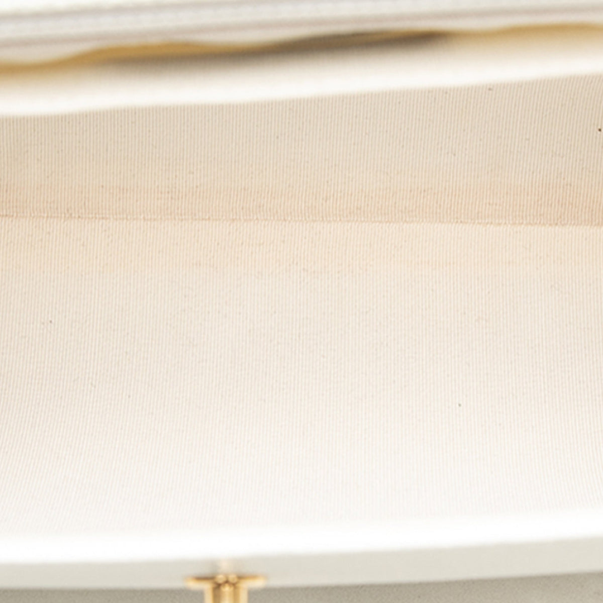 Chanel CC Caviar Kelly Wood Top Handle Bag — White