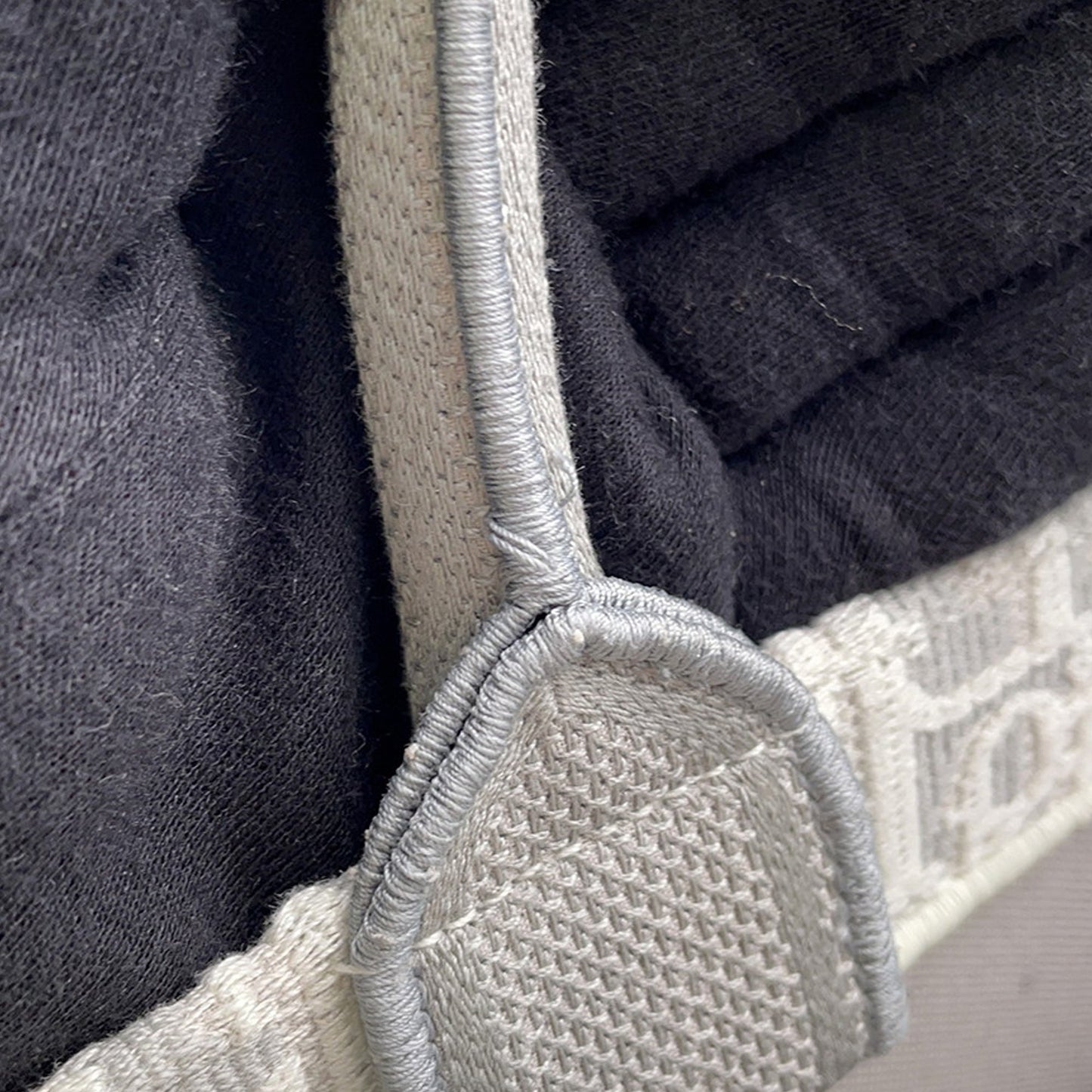 Dior Mini Oblique Embroidered Canvas Lace Book Tote