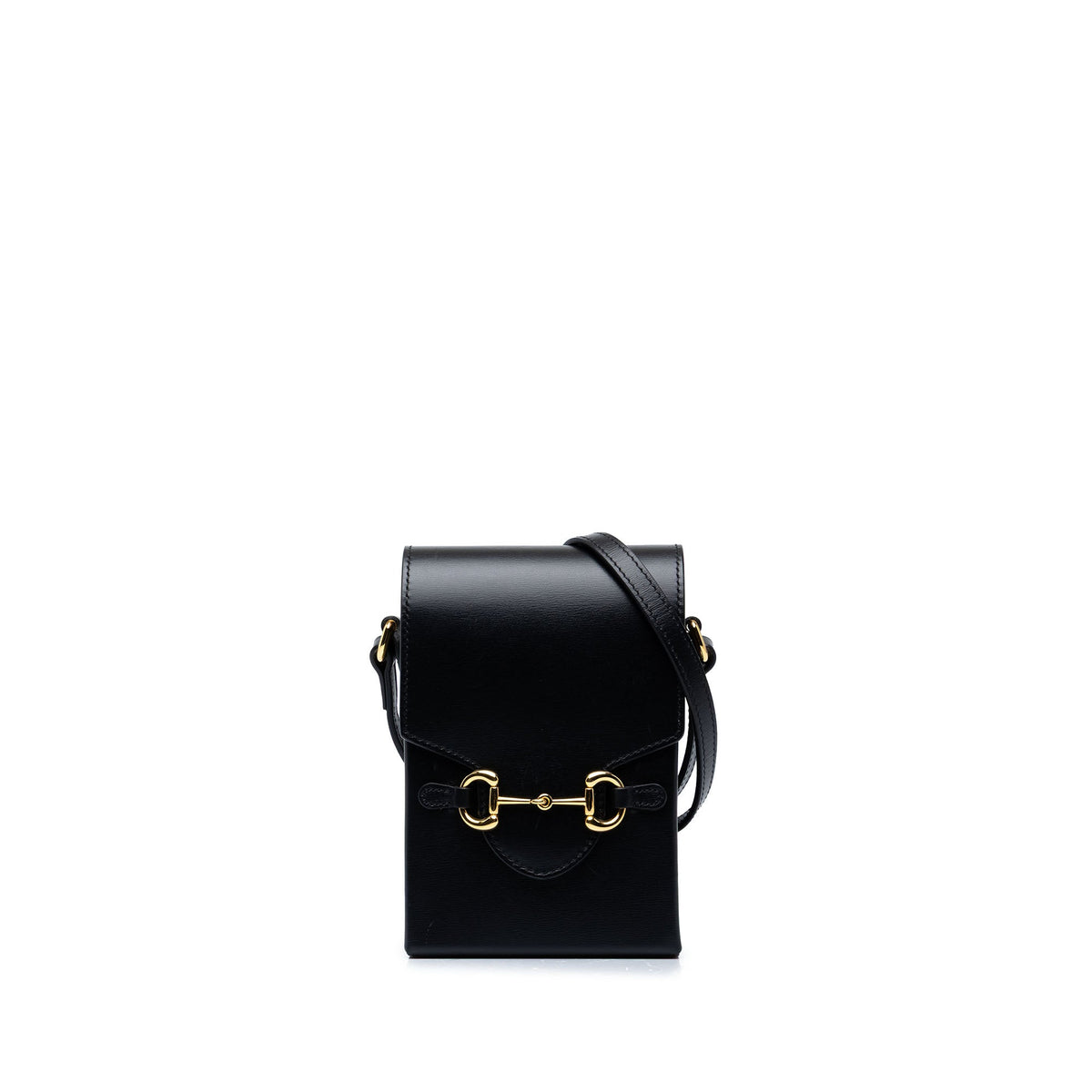 Gucci Mini Leather Horsebit 1955 Crossbody — Black