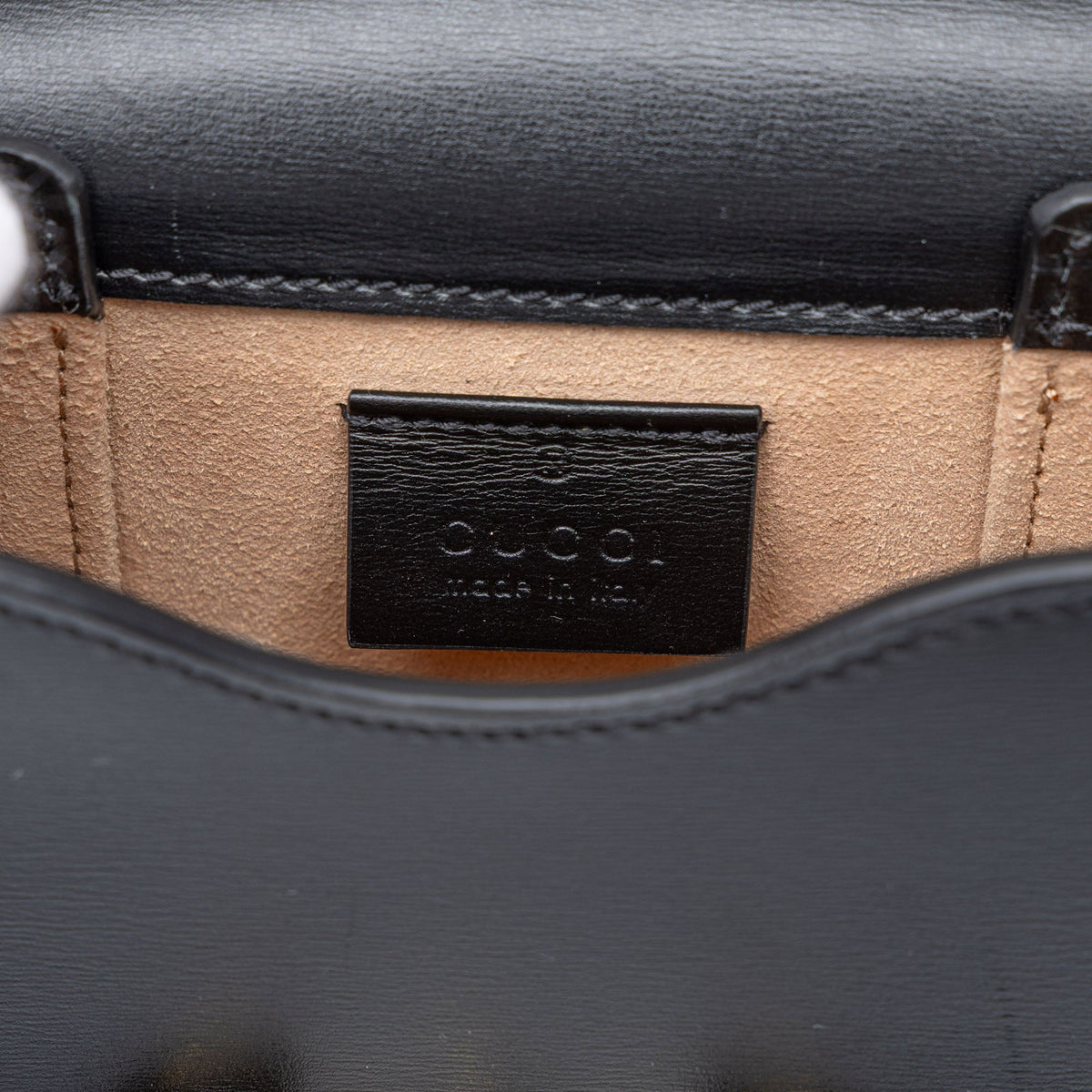 Gucci Mini Leather Horsebit 1955 Crossbody — Black