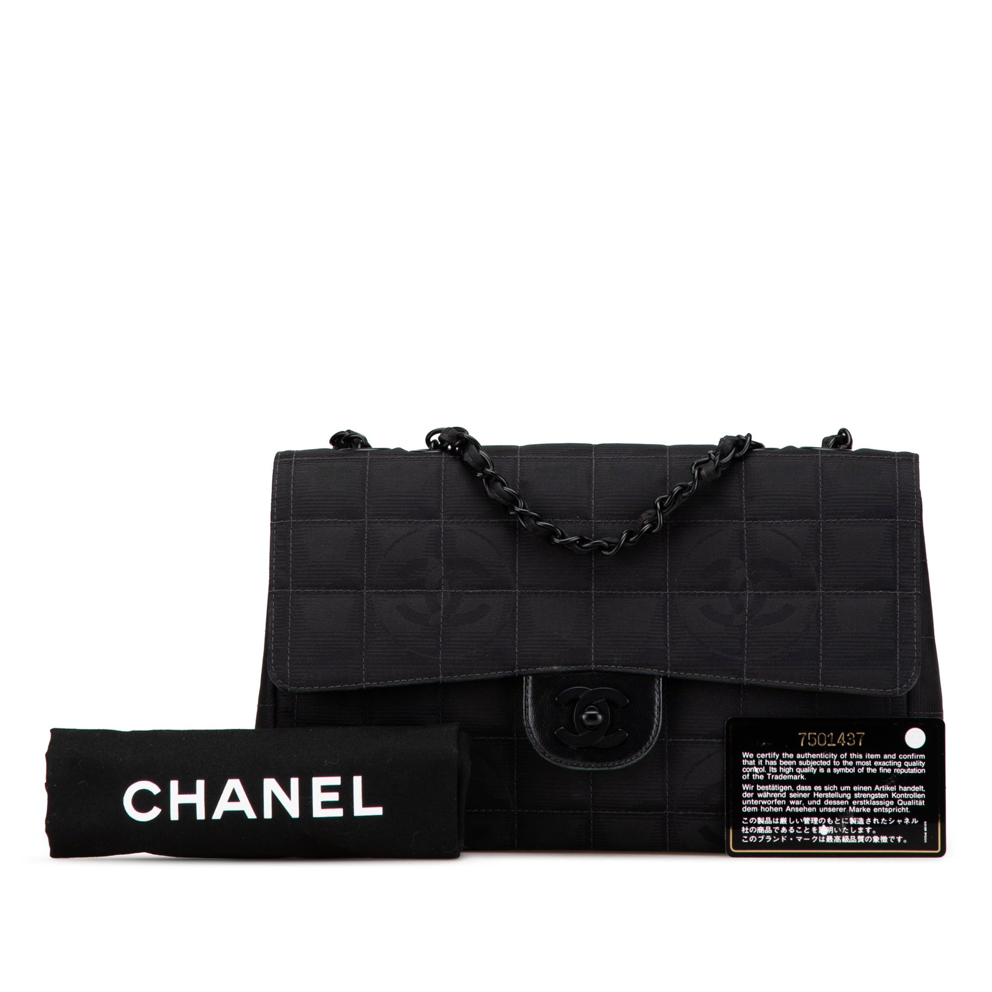 Chanel New Travel Line Medium Nylon Single Flap