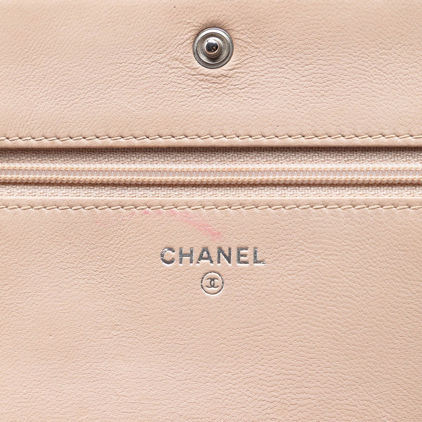Chanel CC Quilted Lambskin Diamond Wallet On Chain