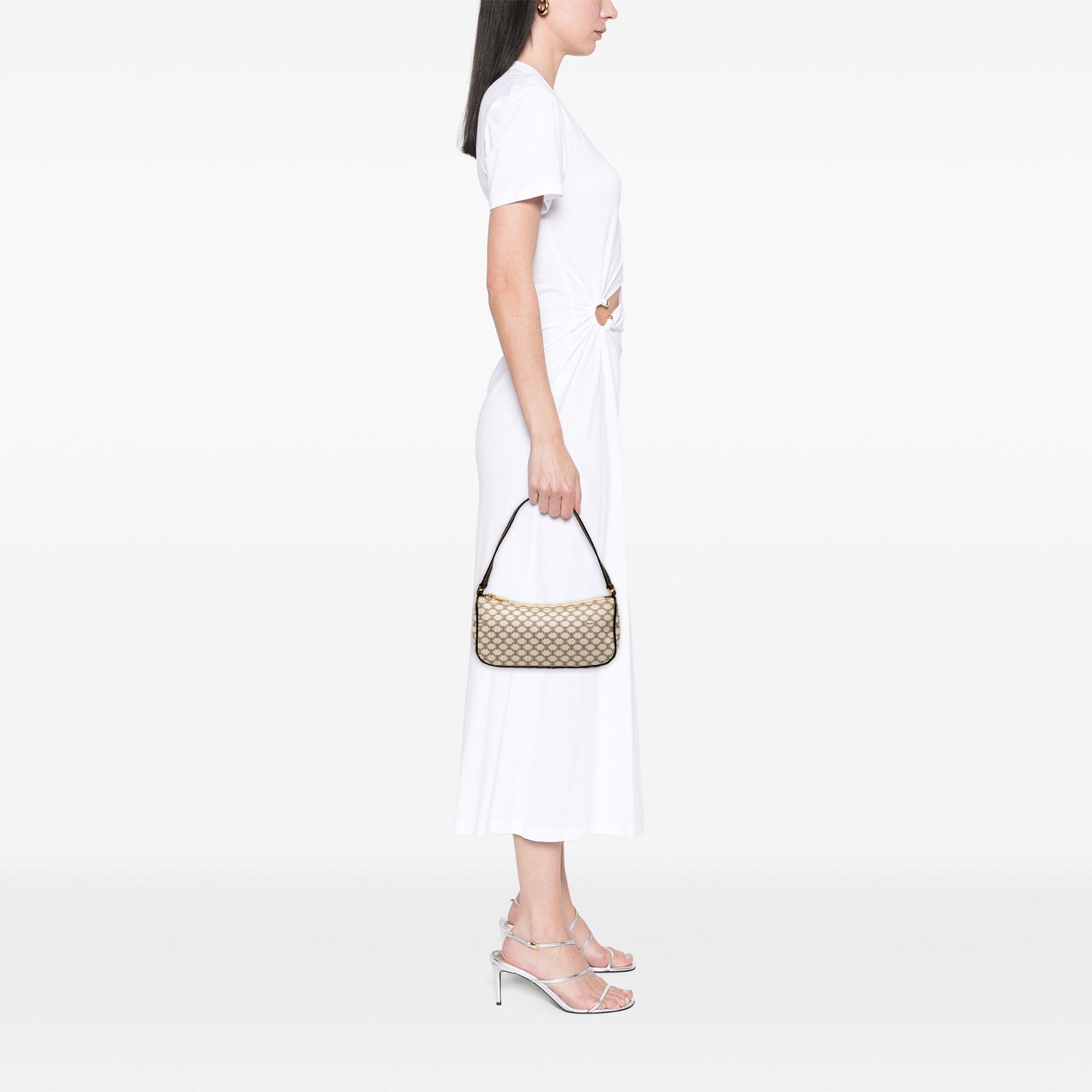 Macadam Coated Canvas Shoulder Bag