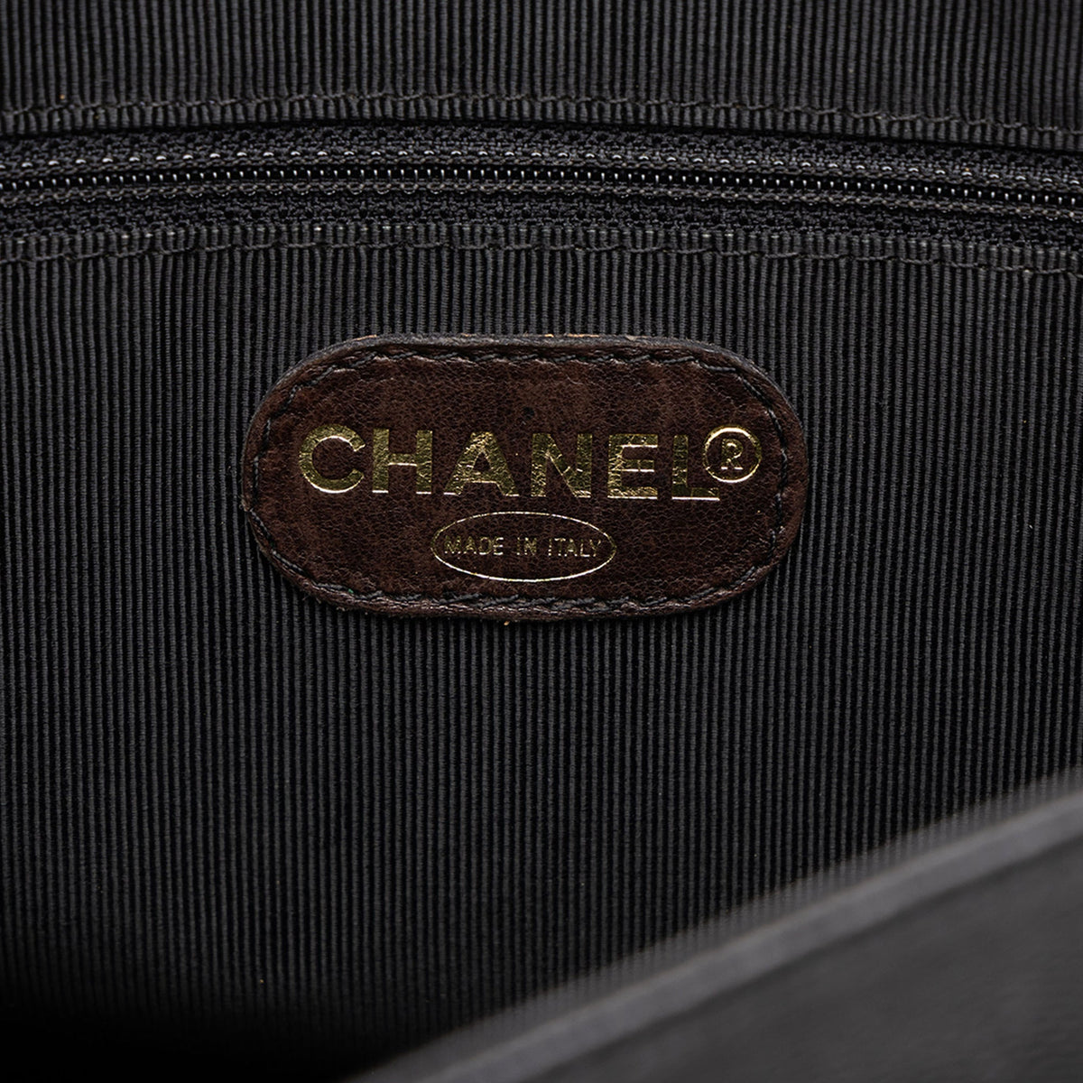 Chanel Triple CC Caviar Tote — Black