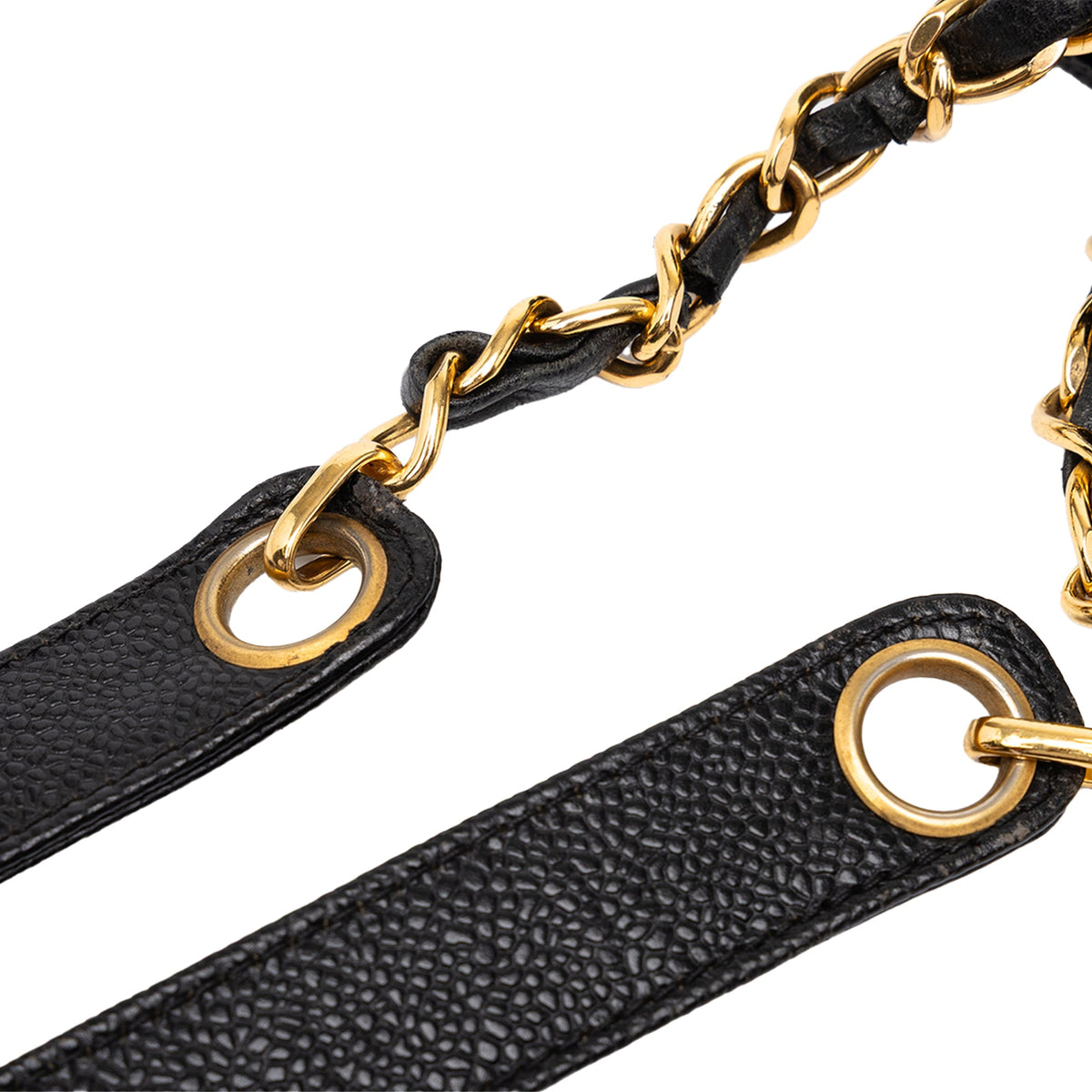Chanel Triple CC Caviar Tote — Black