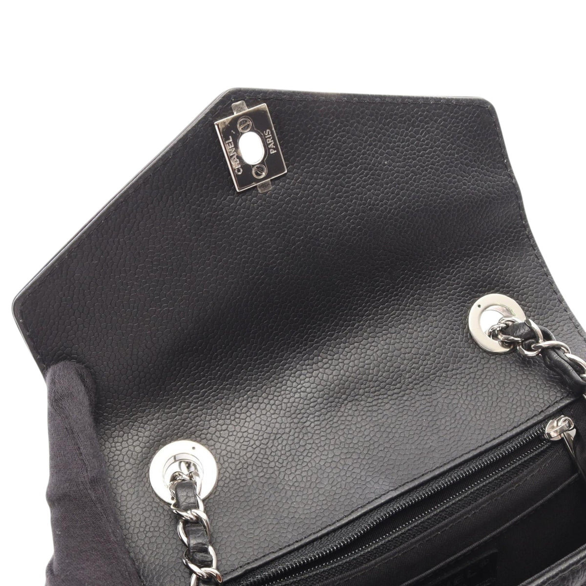 Chanel Mini Chevron Caviar Data Center Envelope Flap