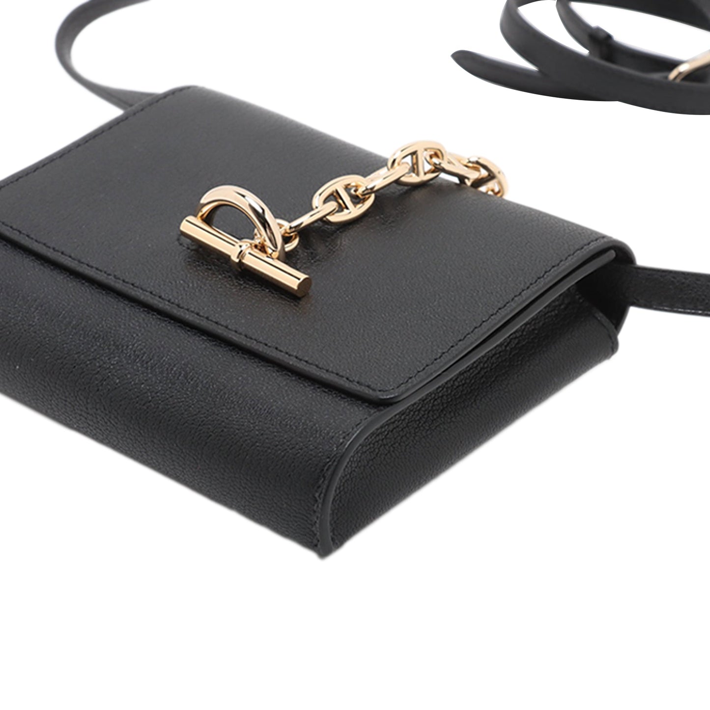 Hermès Chevre Mysore Chaine d Ancre Compact Wallet